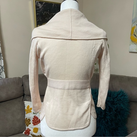 BCBGMaxAzria Soft Cream Wrap Cardigan US S - Picture 2 of 6